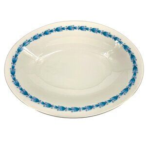 Castleton Classic Bluebell Oval Vegetable Serving Bowl 11 1/4" X 8 1/4" USA Made